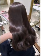 ラベンダーブラウン ピンクブラウン 透明感カラー