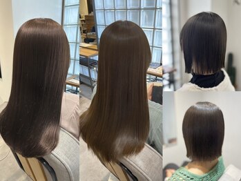 イルダバイグラッシー センター北(iluda by glassi)の写真/【ボブスタイルの縮毛矯正が得意◎】まっすぐ過ぎないナチュラルなふんわり柔らかな質感★[センター北３分]