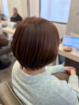 クレア バイ グレープバイン 金沢文庫(CLAIRE by GRAPEVINES) ショートボブ/ショコラブラウン/大人ボブ/小顔/髪質改善