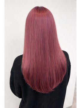 シュガー(Sugar) ピンクカラー・チェリーピンク・レイヤーカット