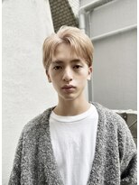 プランツヘアー リバースセンターパート コンマバング メンズショート博多美容室