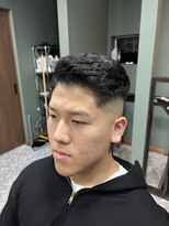 スタンドバーバー 柏(STAND BARBER) MEN’S HAIR/波巻きツイストスパイラル/リバースセンターパート