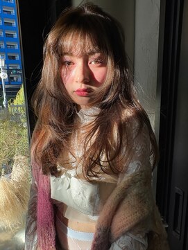 トレンチ(TRENCH) ブリーチなしダブルカラー　ブラウンベージュ