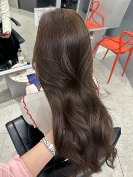 ペレ 梅田(PELE) ピンクベージュ/アンブレラカラー/クールショート/前髪/梅田