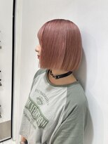 カルフール ロコ 草加西口店(Carrefour LOCO)&nbsp;ダブルカラー/ピンクベージュ/透明感/艶髪/切りっぱなしボブ