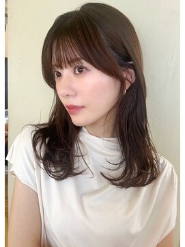 マリアバイアフロート(Maria by AFLOAT) 〈藤間〉顔まわりカット/ショコラブラウン/後れ毛カット