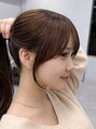 レブ 四条烏丸(Reb,) 顔周りカットは輪郭や顔のパーツに合わせて小顔効果を引き出す◎