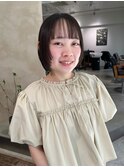 切りっぱなしボブ　レイヤーボブ