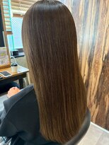 ヘアリゾート粋 トゥジュ 池袋東口店(tujuh)&nbsp;髪質改善ストレート/ブラウンベージュ/艶髪ロング