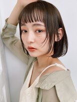 シンス 銀座(since)&nbsp;小顔似合わせカット/レイヤーボブ/ミルクブラウン【銀座駅】