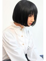 ルークス 中央林間(LOOOKS)&nbsp;大人可愛いブラックヘアーのボブ