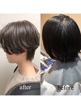 リタ(Lita) Lita遠藤 似合わせハンサムショート☆ before→after