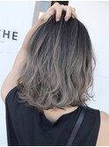 ☆切りっぱなしボブグレージュバレイヤージュ☆ ブランシェ小牧
