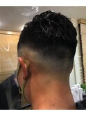 フェード×コールドパーマ　［錦糸町］<理容室>［Men's］
