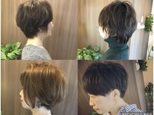 ショートヘアのお客様が多く、自分に似合う、楽なスタイルに