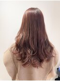 ラベンダーピンクココアベージュグレージュカラー黒髪ボブウルフ