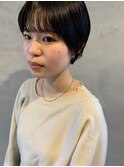 ショート/髪質改善縮毛矯正/髪質改善/韓国風/韓国ヘア