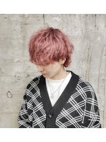 アルフレッド 平針店(alfRed)&nbsp;マッシュウルフ×ピンク　ハイトーン　ブリーチ