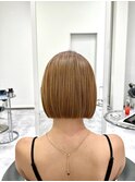 ボブ×酸性ストレート×美髪
