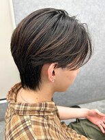 エルマーク 梅田(L-MARK)&nbsp;センターパートニュアンスパーマ韓国カルマパーマコンマヘア