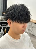 マッシュスパイラルパーマツイストスパイラル波巻きメンズ