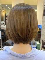 キャラ 池袋本店(CHARA)&nbsp;髪質改善小顔大人丸みショートボブ◎20代30代40代50代【池袋】