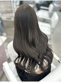 大人気透明感カラーオリーブベージュくすみグレージュ