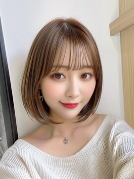 レヴ 草加店(LEV.) 美髪こなれミディデザインカラー