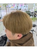 ブリーチして1ヶ月後から暗染めダークグレー(また明るくできます