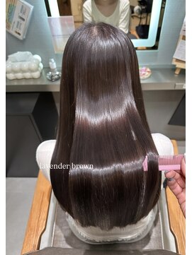 ロウ 札幌(ROW) ラベンダーブラウン/髪質改善トリートメント/美髪/ストレート