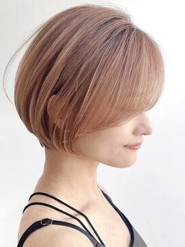 セイドット リー(Say. Ree) Say.丸みショートレイヤーシルキーベージュミルクティーベージュ