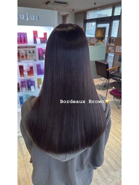 ヘアー ワークス ボナ 前橋店(HAIR WORKS bona.) 人の品格カラー◎光に当たると透ける、極上の美髪ロング。