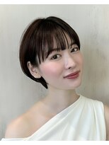 アフロート ルヴア(AFLOAT RUVUA) 【岩田莉奈】40代50代の似合わせカットで若見えショートボブ新宿