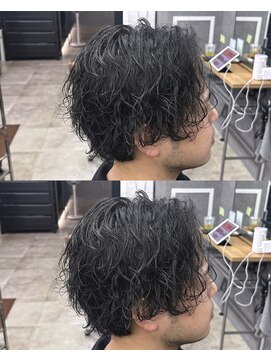 クリーブ 池袋(creeb) 縦落ち波巻きツイストスパイラル/池袋/メンズ