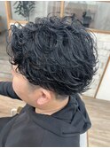 【浅利】動きのあるメンズフェザーパーマ