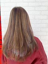 ビス ヘア アンド ビューティー 西新井店(Vis Hair&Beauty) ホワイトベージュカラー×レイヤースタイル