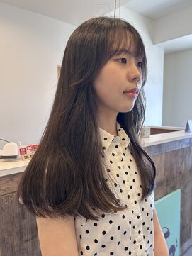 カノエ 山口矢原店(canoe) 艶髪/ブラウン/髪質改善縮毛矯正/髪質改善/韓国風/韓国ヘア