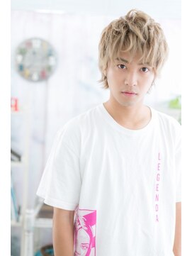 ヘアアンドビューティー ミック(Hair & Beauty miq) ハイトーンのスパイシー★マッシュウルフ