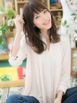 カバーヘア ブリス 上尾西口店(COVER HAIR bliss) ■斜めバングくせ毛風小顔セミディ106-3★上尾20代30代40代