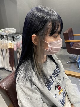 ボアップ 京橋店(boappu) ネイビーカラー#インナーカラー