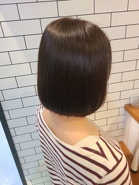 オーブ ヘアー リリー 博多2号店(AUBE HAIR lily) 髪質改善○ワンレンストレートボブ