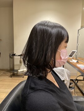 クローゼット 新宿(closet) 外ハネボブ/ペールベージュ[髪質改善/ヘッドスパ白髪染め/新宿】