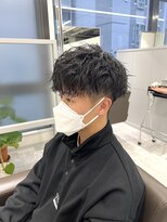 キートス(Kiitos)&nbsp;マッシュウルフ×スパイラルパーマ／メンズ