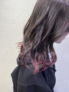 エヌプラス(N+) 透明感ブラウングレージュ エンドカラーピンクラベンダー