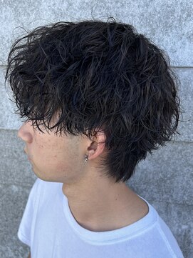 ニアウ 伊勢崎連取店(Niau) メンズマッシュパーマツイストスパイラルパーマ波巻きパーマ