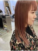 【Barouche/中島綾子】　ピンクベージュ　ロング　堀江