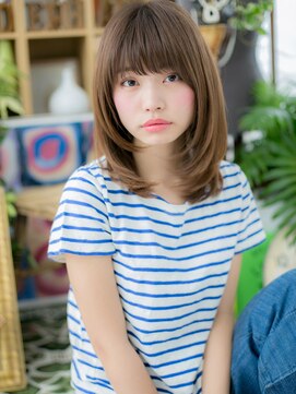 カバーヘア イヴ 戸頭店(COVER HAIR EVE) 大人かわいい暖色系カラー鎖骨ミディアムc5戸頭20代30代40代