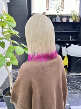 チュダック(ChuDuck) 韓国風《ブロンド×ピンク》ブリーチ/ケアブリーチ/ダブルカラー