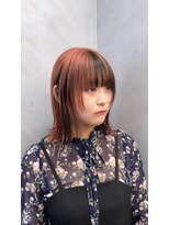 ファイブバイジエクト 堀江(FIVE by The Ect) インナーカラー　前髪インナー　デザインカラー