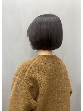 トップヘアー 中庄店(TOP HAIR fuapua) ボブ／ミニボブ／アマランスカラー／紫カラー